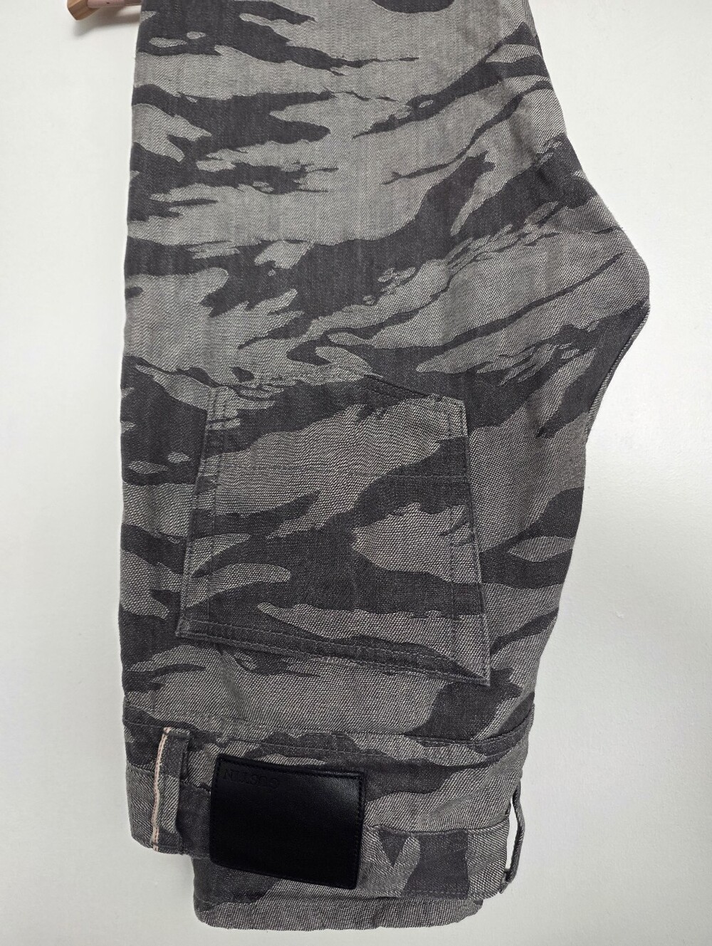Gustin #595 Camo Selvedge Denim Jeans Slim 35 (Fits 32/33) USA